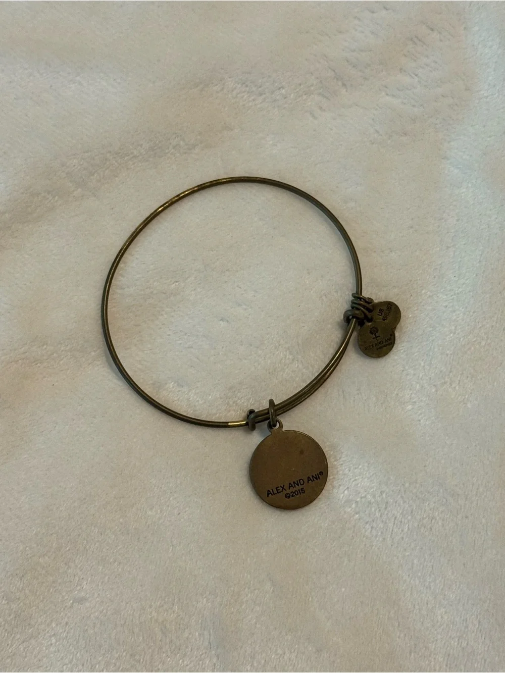Alex and Ani “Star of Venus” Celestial Charm Bangle - Rafaelian Gold Finish